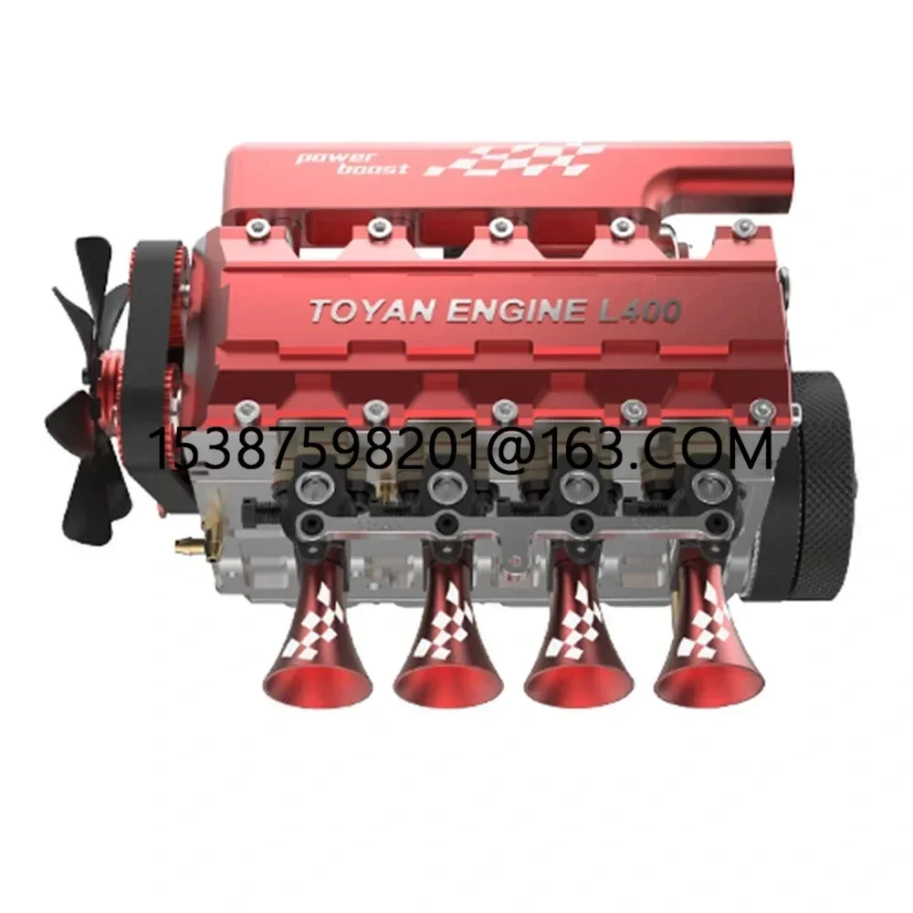 

TOYAN Mini Engine L400W Cylinder Four-Stroke Methanol Water-Cooled Gas Model 1/10 RC Car Boat Vehicles Parts