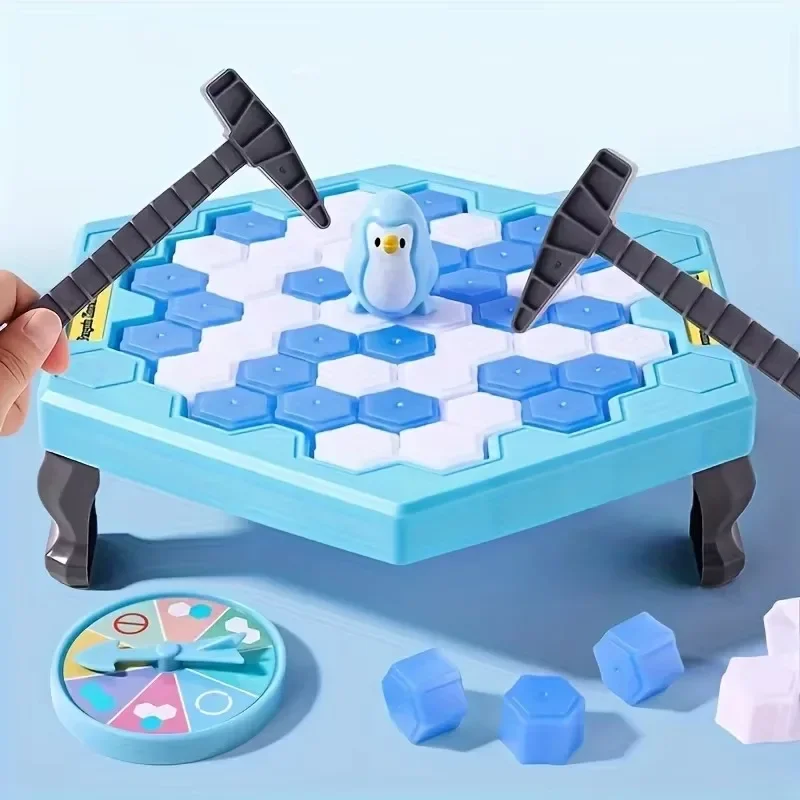 Juguete de hielo para golpear pingüino, rompecristales para golpear y desmontar, juego de mesa de pared, juego novedoso, juguete interactivo