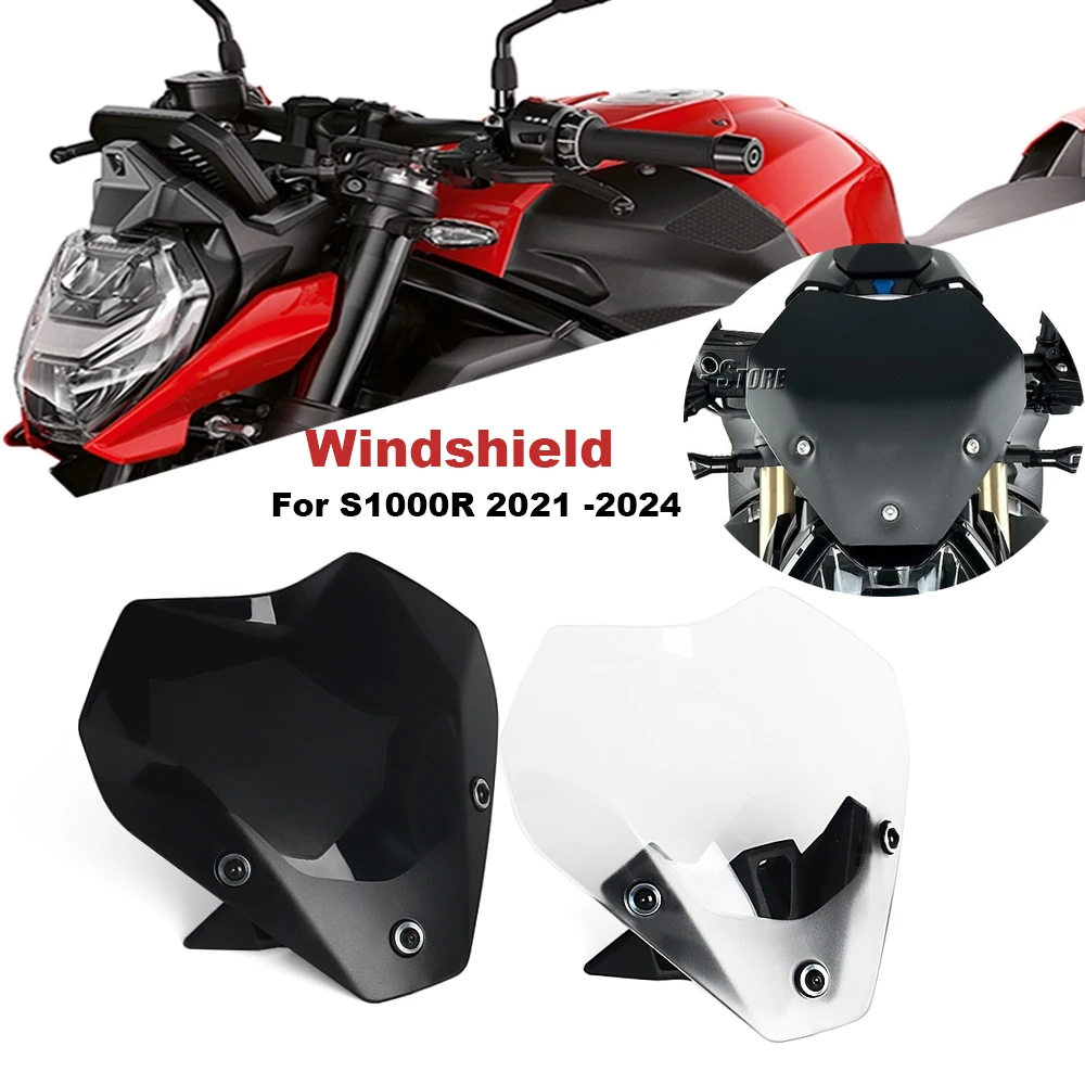 

For BMW S1000R S 1000 R S 1000R 2021 2022 2023 2024 2025 NEW Motorcycle Accessories Windshield Windscreen Fairing Deflector