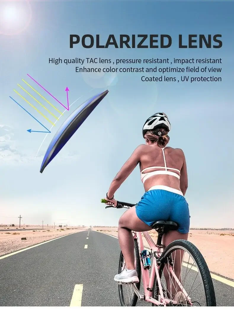 Photochrome Y2K-Fahrrad-Sonnenbrille, winddichte Brille für Männer und Frauen, Retro-reflektierende Folie, Linse, Straßenreiten, Sportbrille – Detail 3
