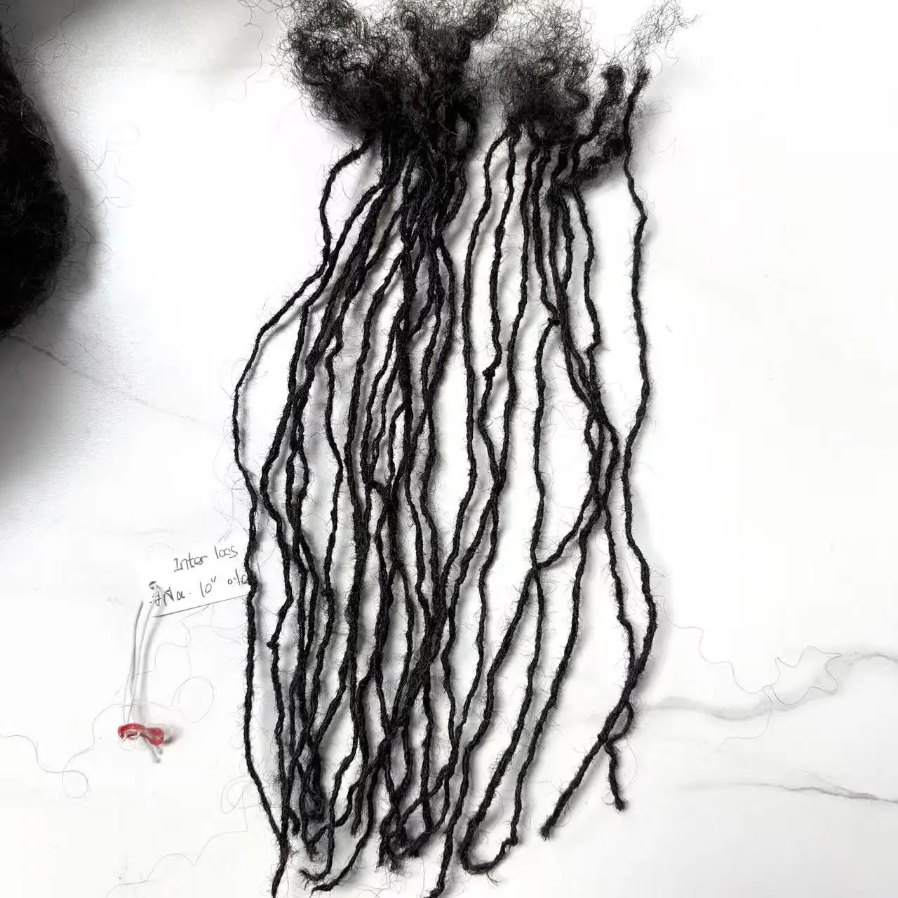 Extensions de dreadlocks Sisterlocs de 0,1 cm de largeur, faits à la main, en cheveux humains entrelacés, micro-loces permanentes pour femmes