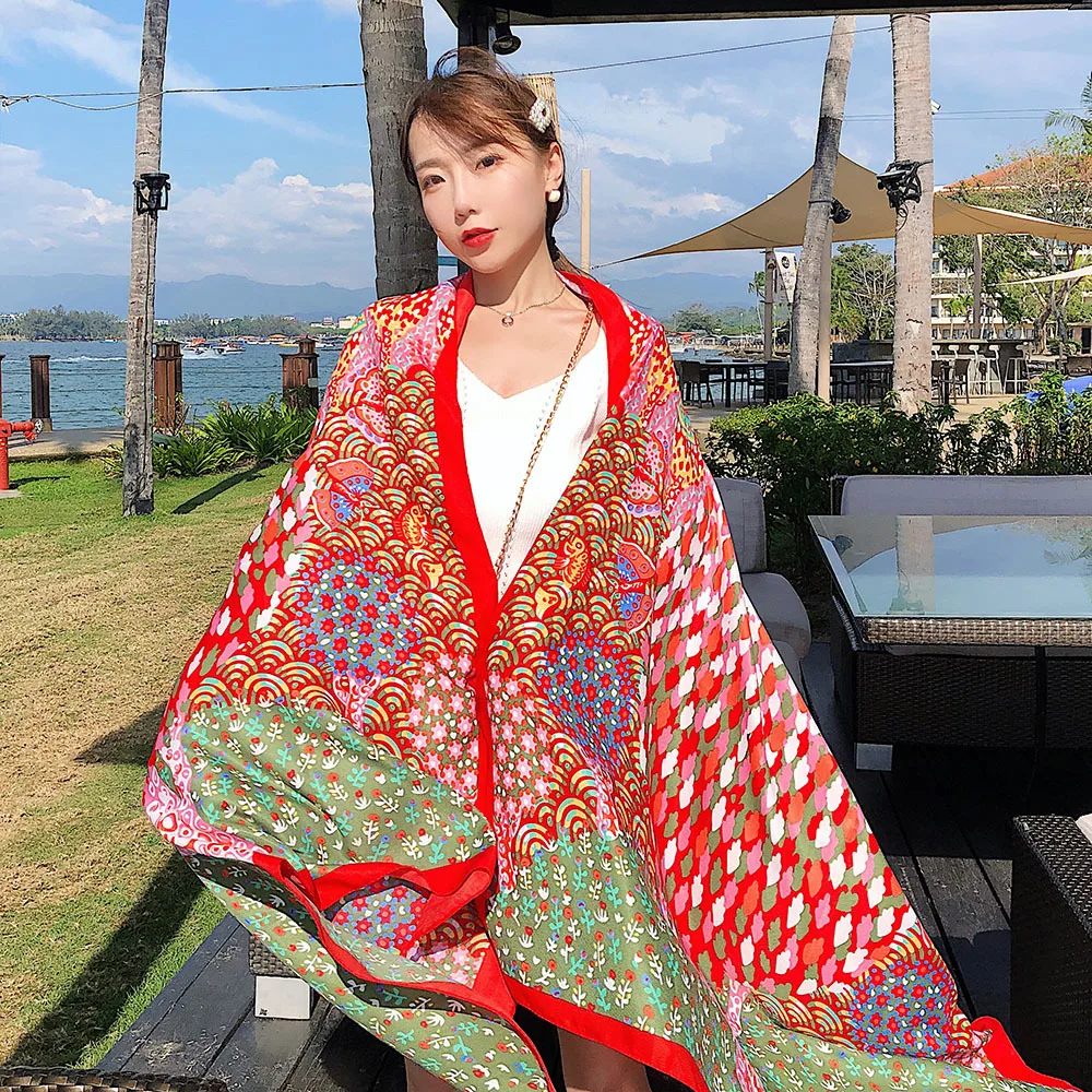 Female Cotton Linen Summer Scarf Women Luxury Brand Cotton Linen Shawl Lady Photographic Ethnic Style Scarves Bufanda Mujer