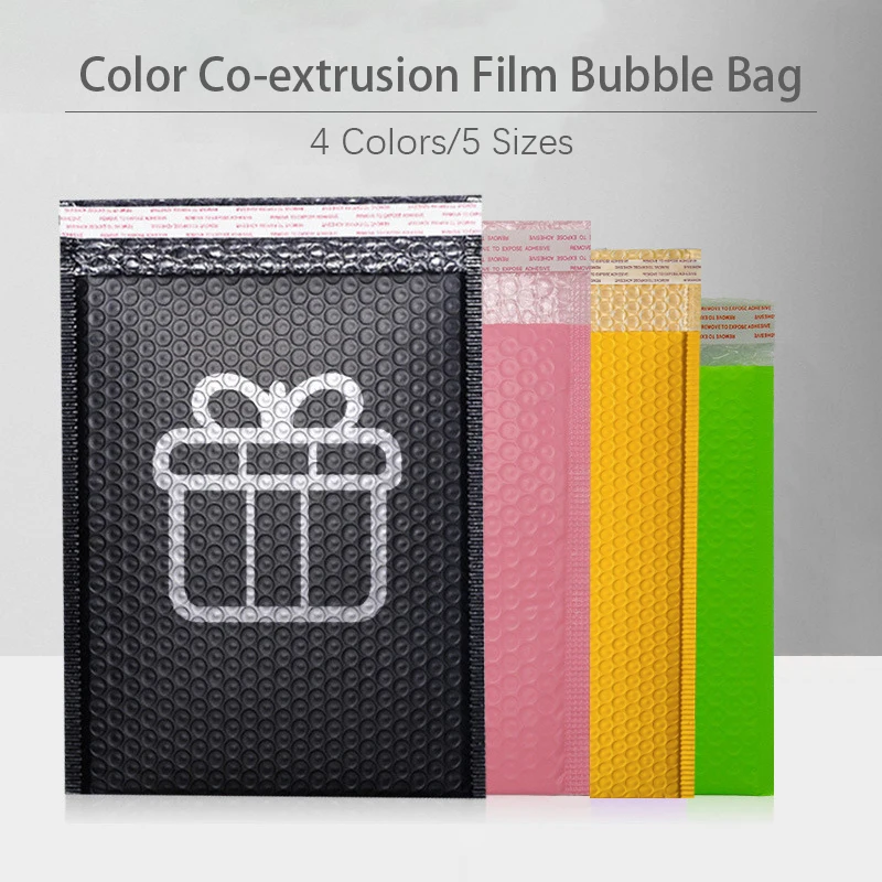 50pcs Pink Bubble Mailers Poly Bubble Mailer Self Seal Padded Envelopes Gift Bags Colour Packaging Envelope Bags For Book