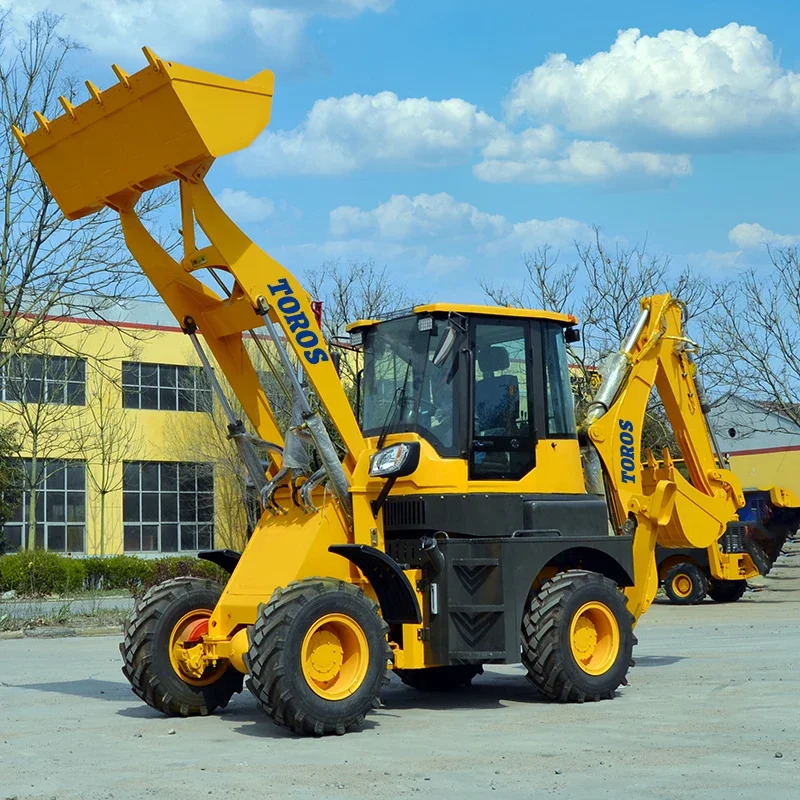 Customized 4x4 Mini Backhoe Loader for Small Backhoe Loader  For Sale High Efficiency Diesel Backhoe Wheel Loader With Price