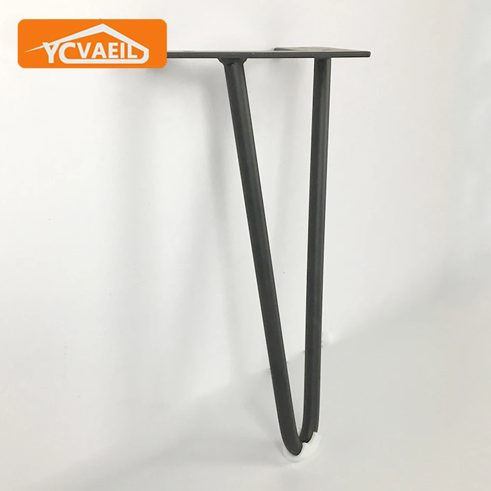 4pcs Black Gold Furniture Legs Metal 10-40cm Iron Hairpin Legs for Coffee Table Dresser Bathroom Cabinet Sofa Chairs Legs