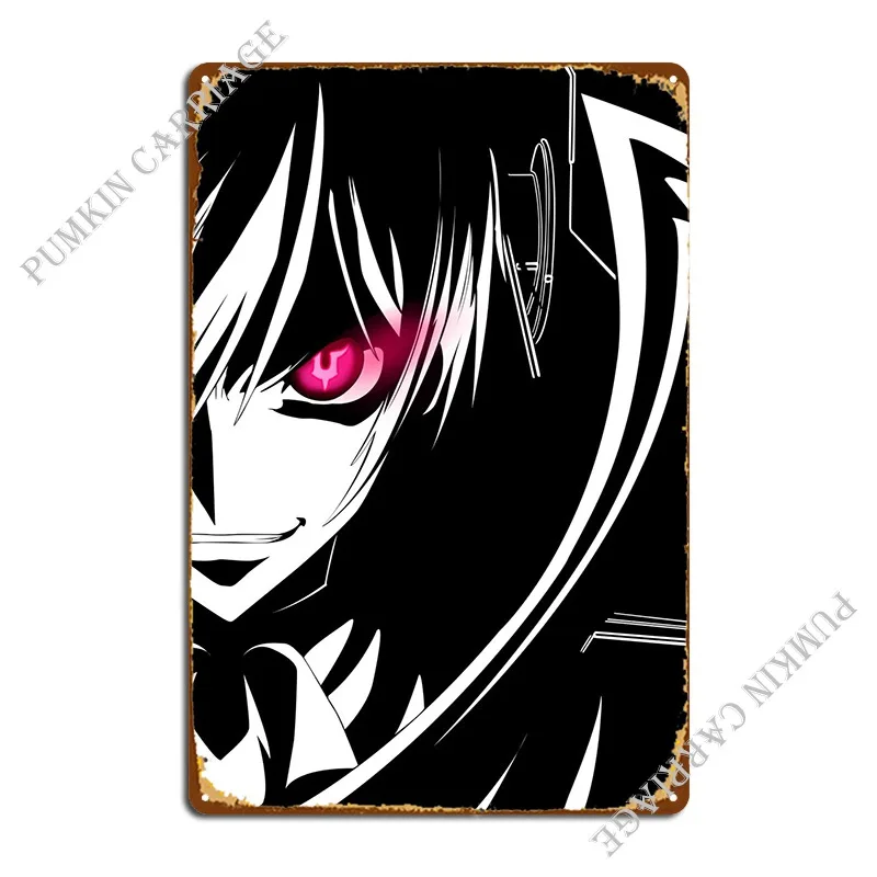 Lelouch Vi Britannia Metal Plaque Poster Plates Print Cave Club Wall Pub Tin Sign Poster