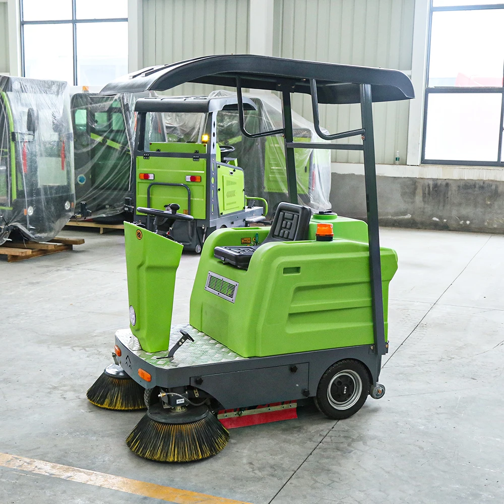

YG Customized Small Street Sweeper Industrial Sidewalk Floor Sweepers Ride On Road Cleaning Machine With Automated Dustbin
