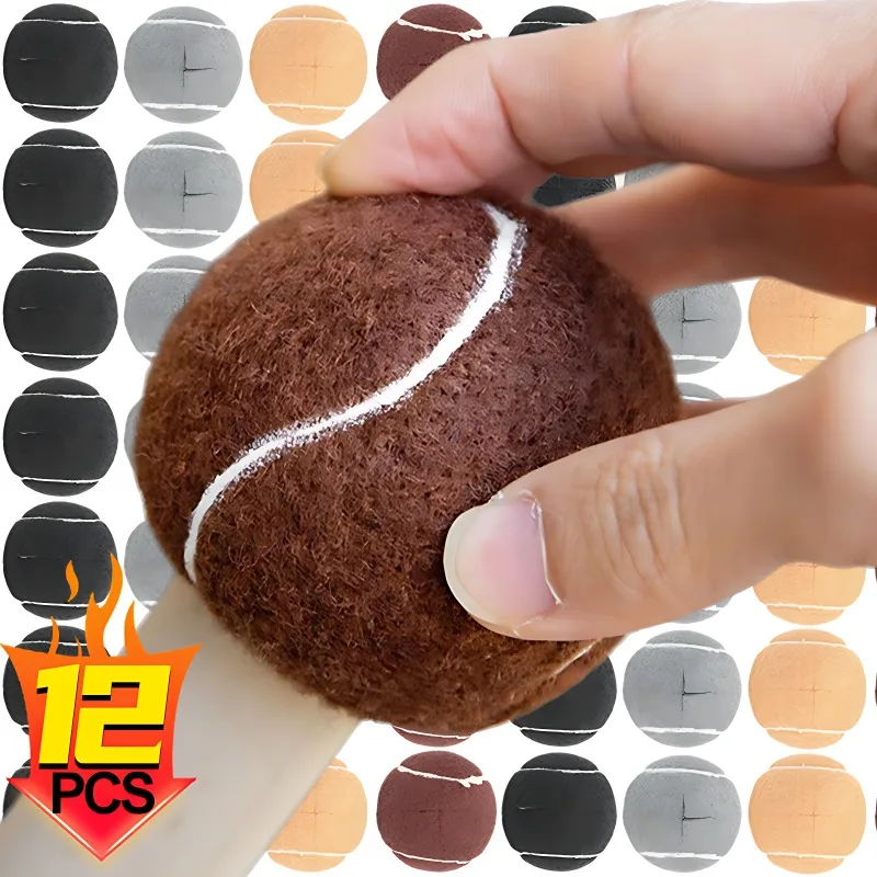 12/8/4/1PCS Tennis Balls Shape Chair Leg Furniture Leg Covers Floor Protection Nonslip Stool Leg Protector for Sofa Home Bedroom