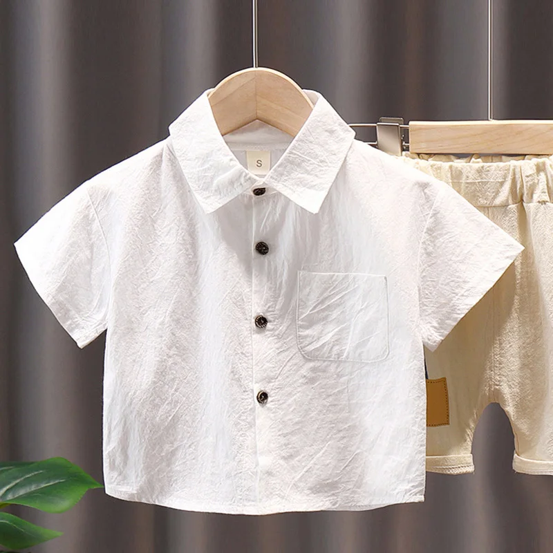 

Комплект из 2 предметов: летняя футболка с коротким рукавом и шорты для мальчика, корейский стиль, тонкий, дышащий, из мягкого хлопка, для малышей, детская одежда