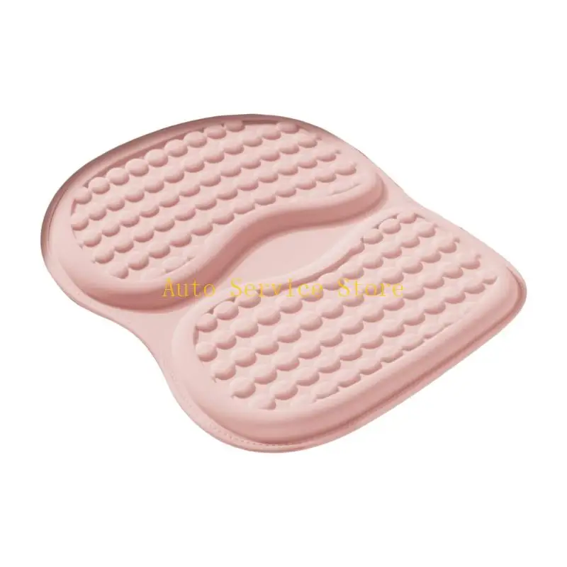 462A Pad for Commute Seating and Desk Chair Use, Bubble-Top Car Cushion with Rounded Form and Center Channel