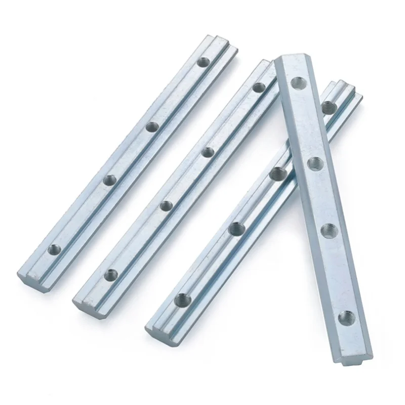 V-Slot T-Slot Joiner 2020 3030 4040 4545 Straight Joint Inside Connector Aluminium Profile Fittings Strip With Screws Profile view 4