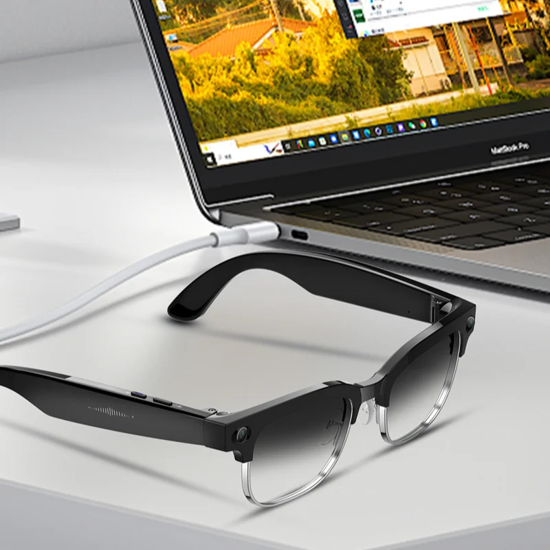 Xiaomi Mijia 4K HD cambio de Color AI gafas inteligentes 800W cámara de píxeles Bluetooth llamada asistente de voz Control gafas deportivas inteligentes