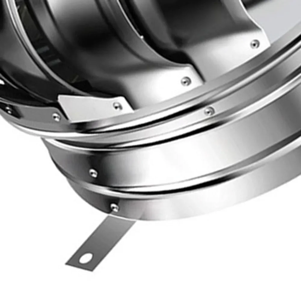 Stainless Steel Roof Ventilation Exchanger For Industrial Flue Applications With Wind Ball And Wind Cap Wind Powered