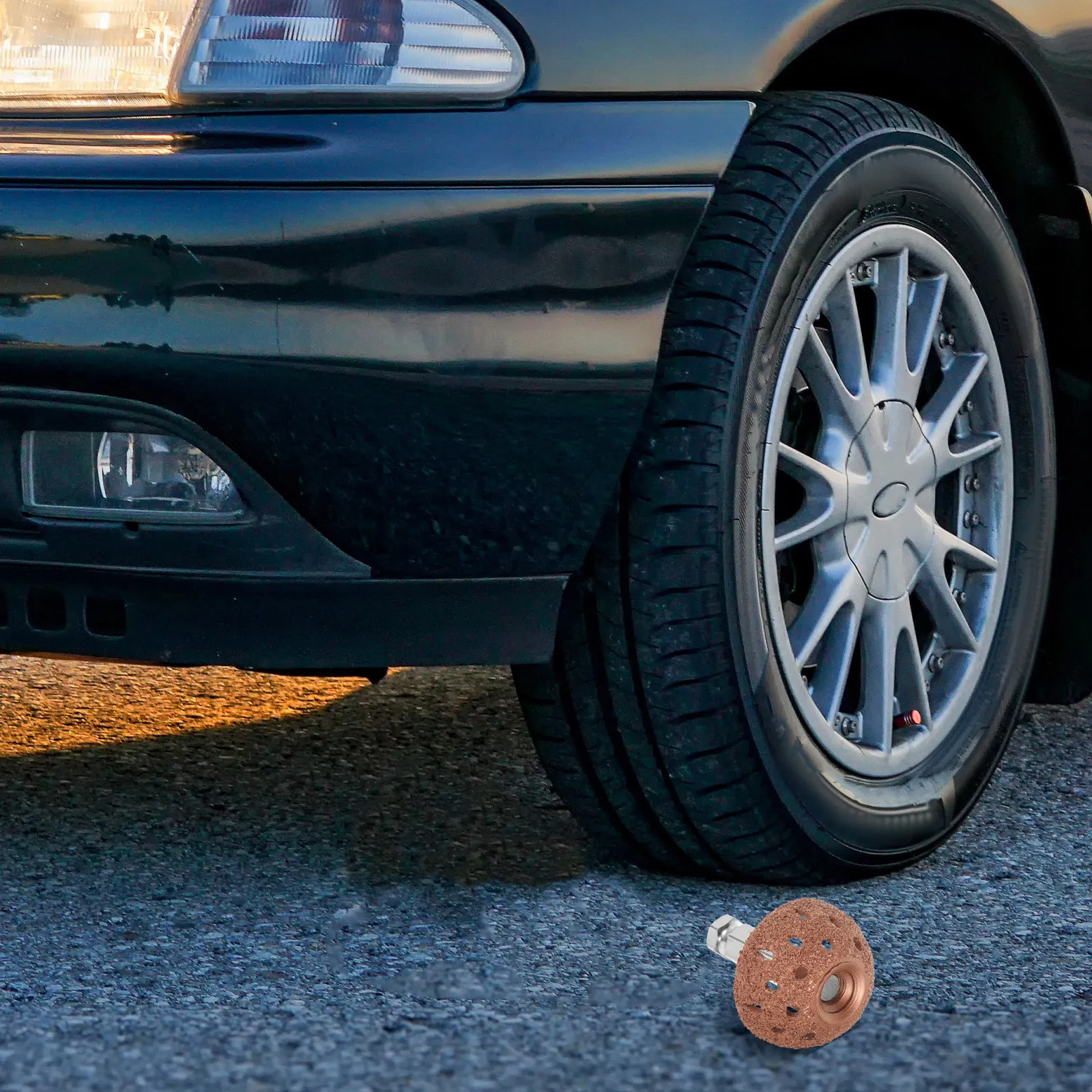 2 pièces de têtes de meulage pour réparation de pneus, roue de polissage en acier tungstène, kit de réparation de surface de pneus automobiles, kit de réparation de roues de véhicules, pneus robustes