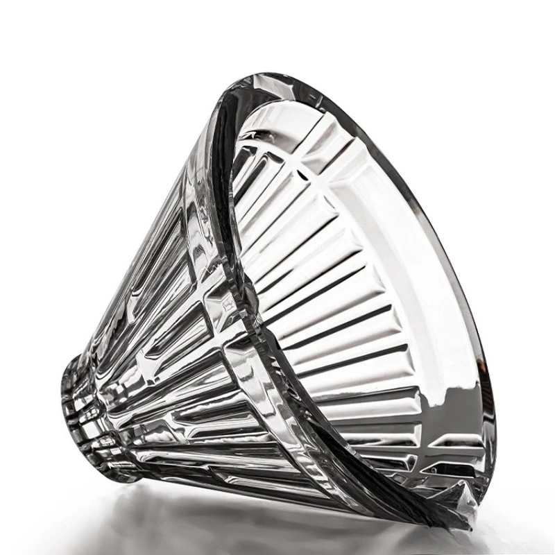 

Glass ice pupil hand-poured coffee v60 filter cup household coffee pot coffee utensil set Filter paper delivery