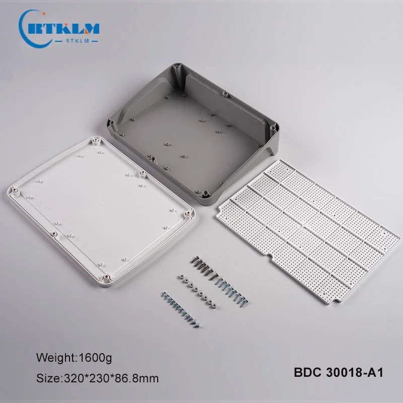 DIY plastic enclosure Electronics junction box ABS project box Plastic Housing speaker box 320*230*86.5mm