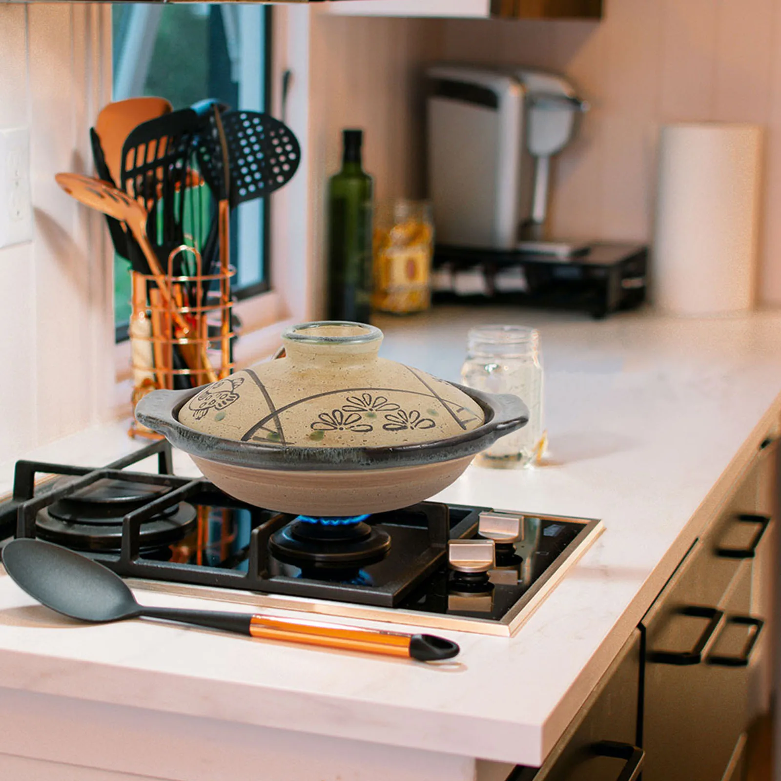 

Smooth Surface Japanese Ceramic Casserole Pan Kitchen Cooking Pot for Household Stew Soup Rice Braised Chicken Hotpot