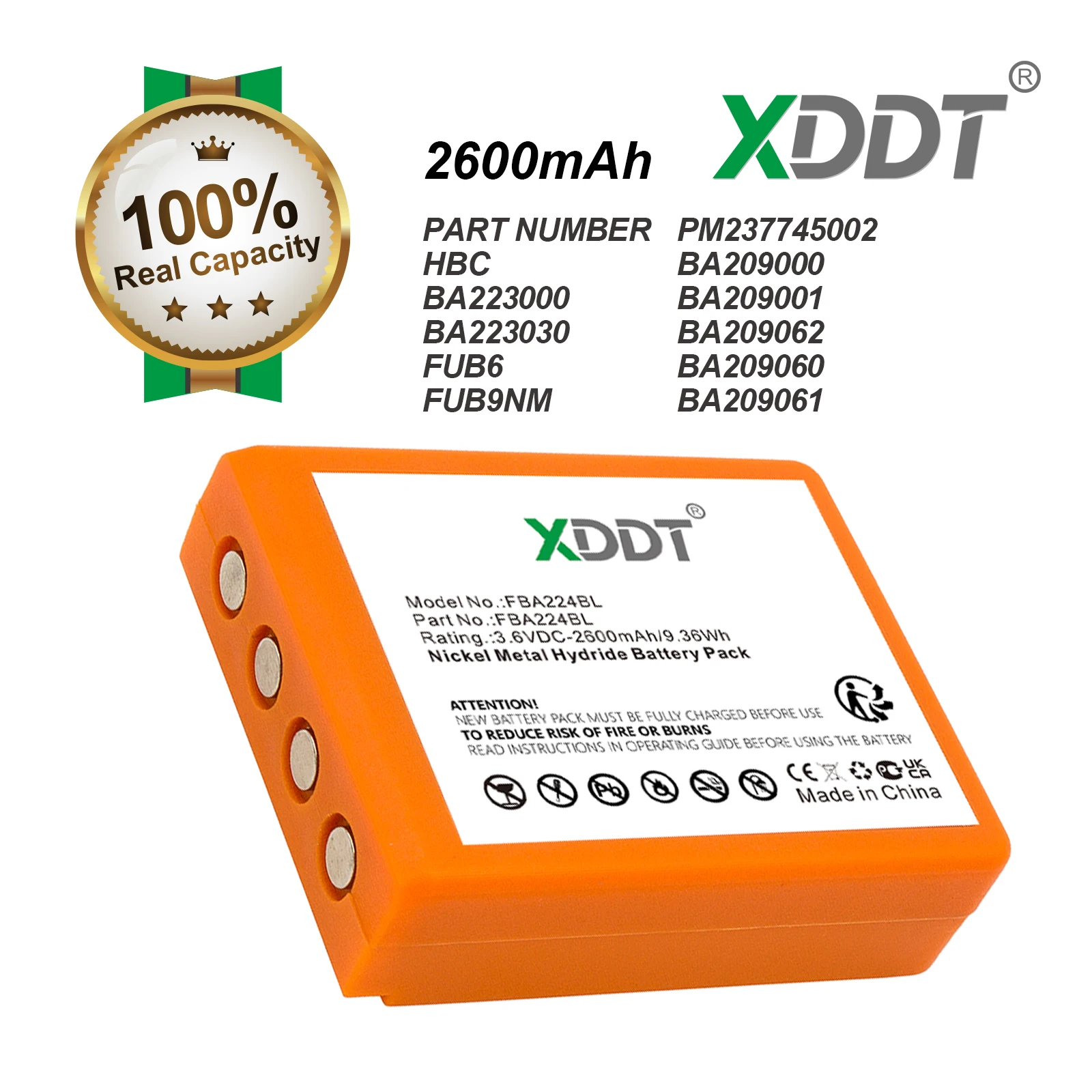 3.6V/2600Mah Batter…