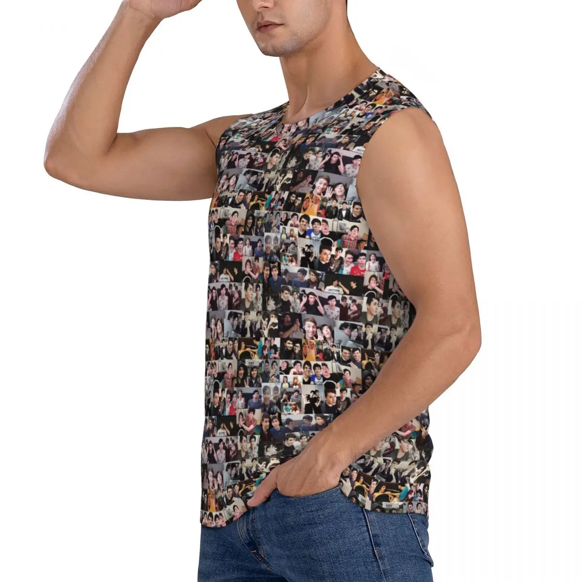 Dan And Phil! Men Sleeveless Tank Tops Quick Dry Breathable Gym Fitness Running Summer Casual Sport Vest
