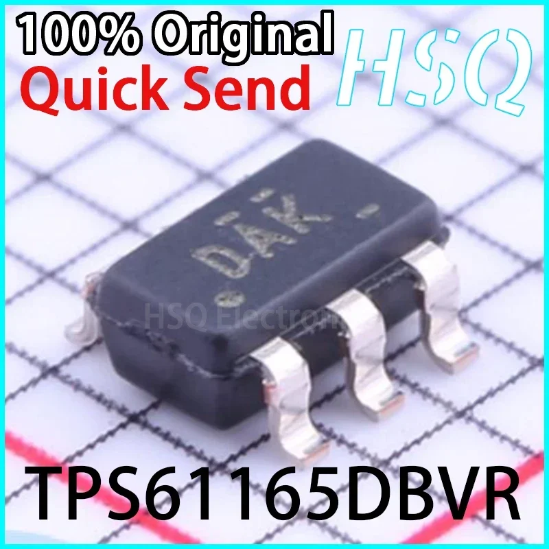 5PCS New TPS61165DBVR SOT23-6 Silk Screen DAK Driver Boost Converter IC in Stock