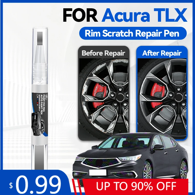 Matte Black Wheel Touch Up Paint Pen - Acura TLX Car Scratch Repair