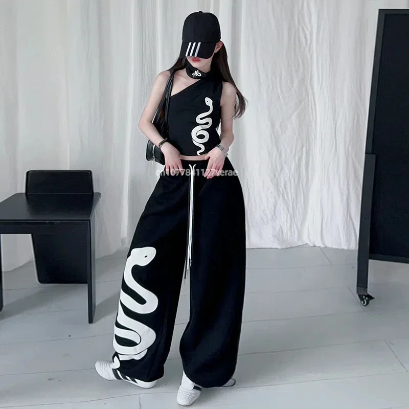 2026 Neues Mädchen-Sommer-Jazz-Tanzset im koreanischen Hip-Hop-Streetwear-Stil, Kinder-Performance-Kostüm, Sport-Bühnenoutfit – Detail 9