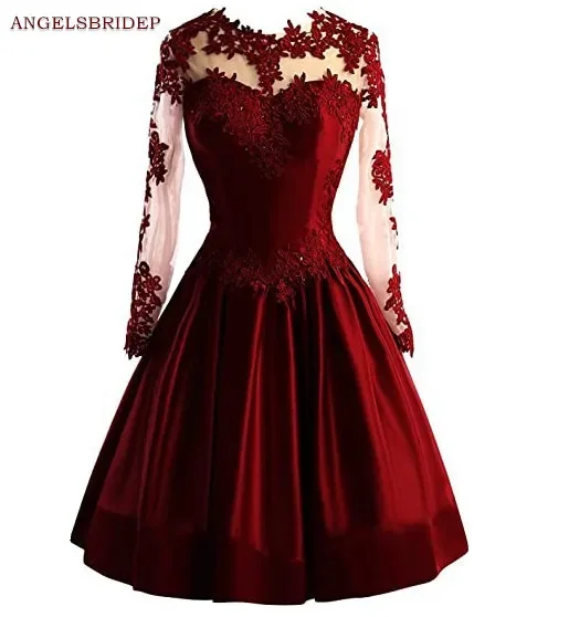 

Long Sleeves Prom Dresses Vestidos de festa Juniors Fashion Applique Satin Applique Cinderella Gala Party Gowns