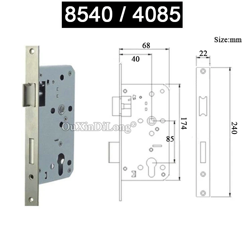 

Brand New European Mortise Door Lock body 8540/4085 Security Anti-theft Split Door Lockbody Door Lock Repair Parts