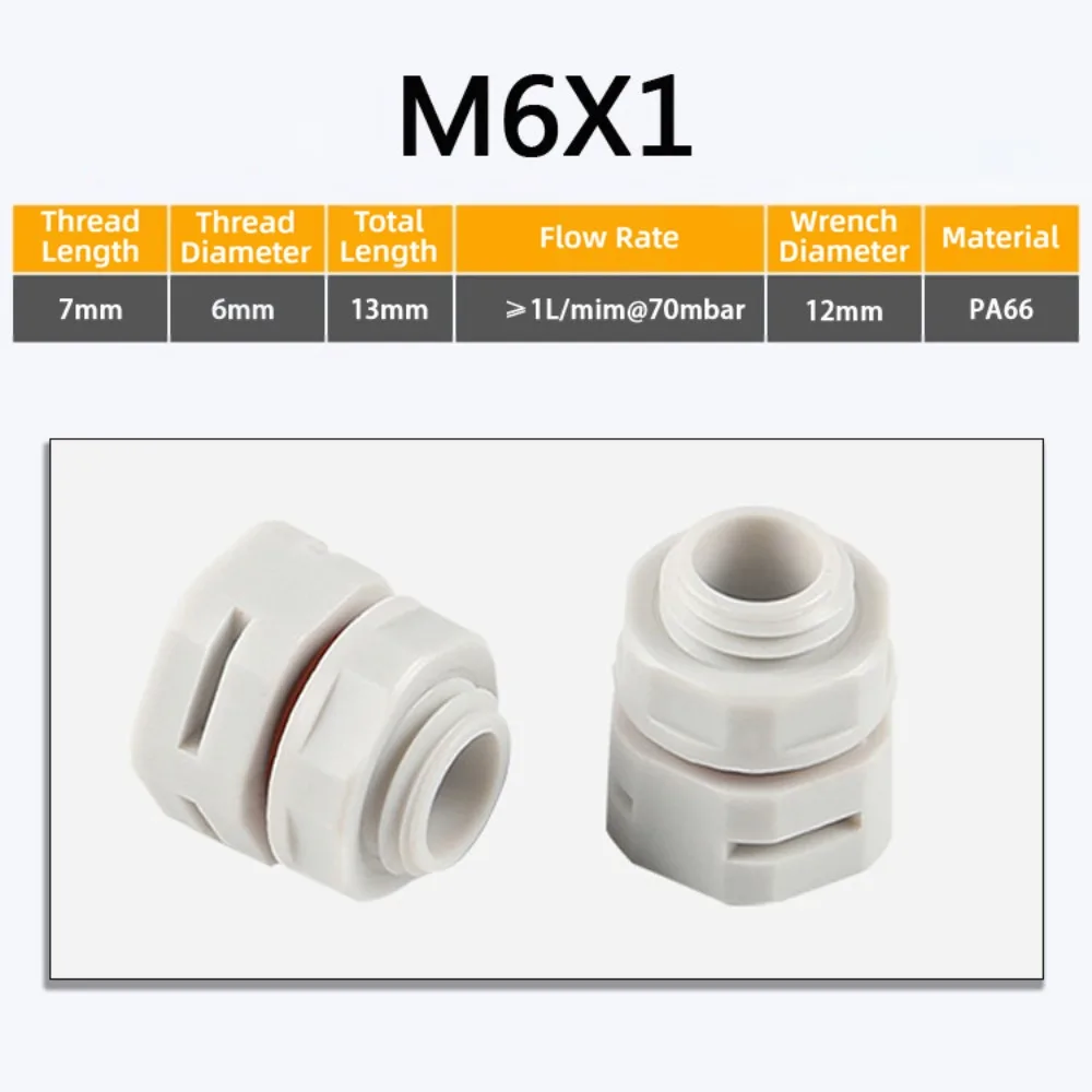 New Waterproof Vent Plug M5 M6 M8 M12 M16 Nylon Breather Valve Air Vent New