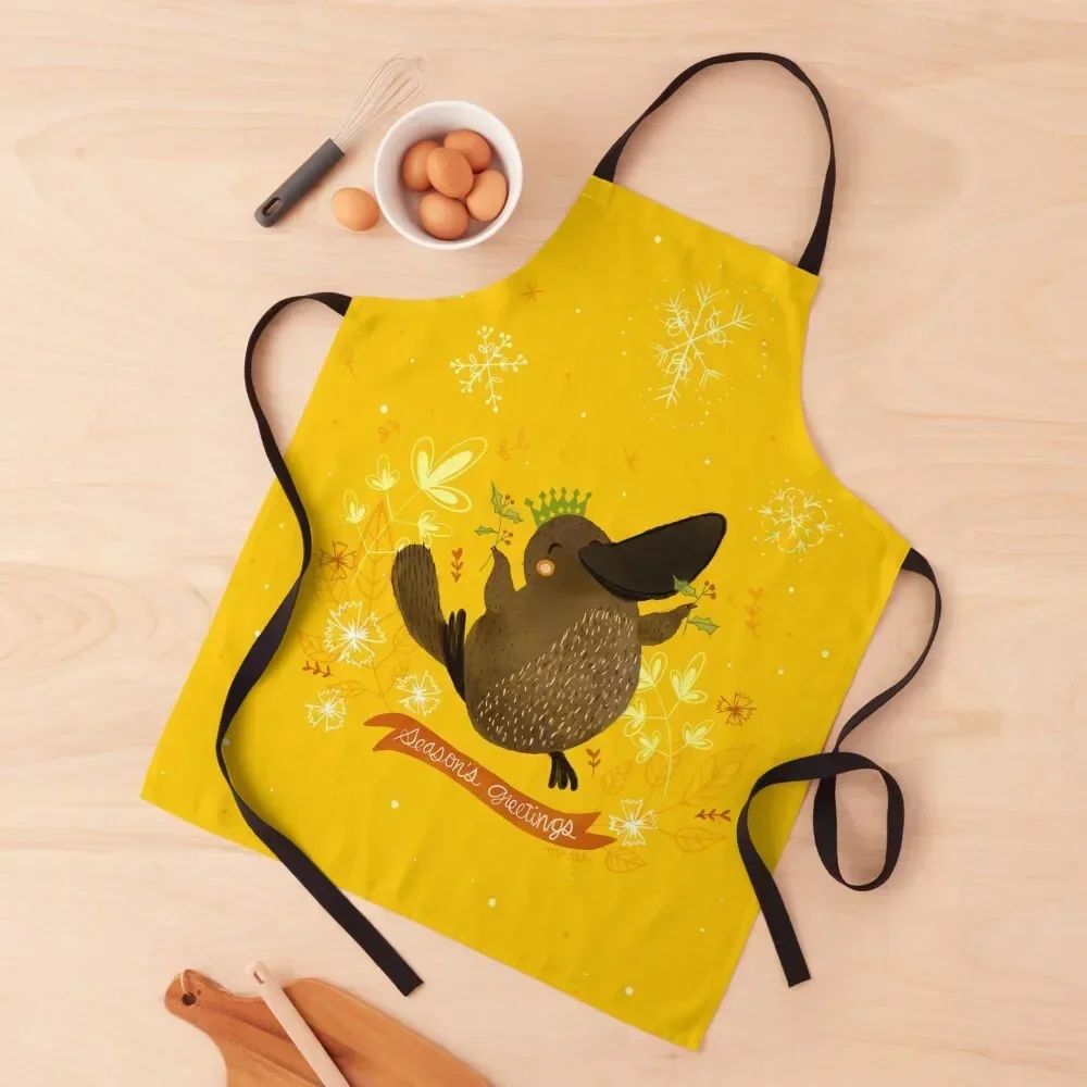 

Pips the Platypus Apron professional hairdresser beauty master christmas kitchen cloths For Women Apron