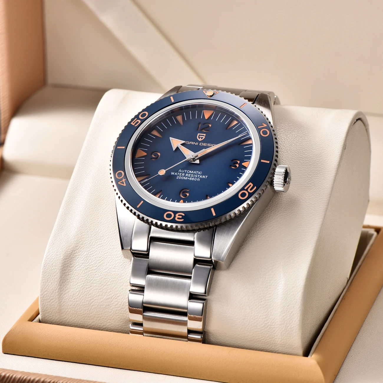 2023 New PAGANI Design 41mm Men's Automatic Mechanical Watch Classic Retro 200m Waterproof Business Sports Watches Reloj Hombre