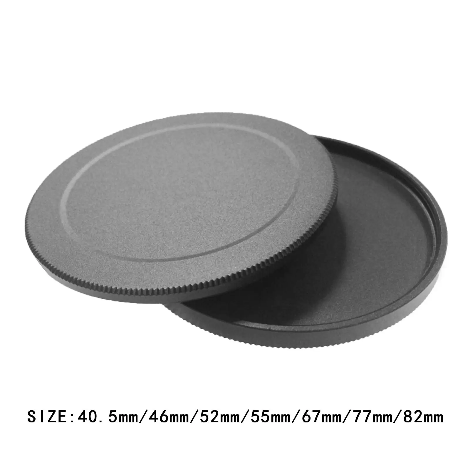 2x Metal Round Screw in Lens Filter Stack Caps Filters Cover Metal Box Black