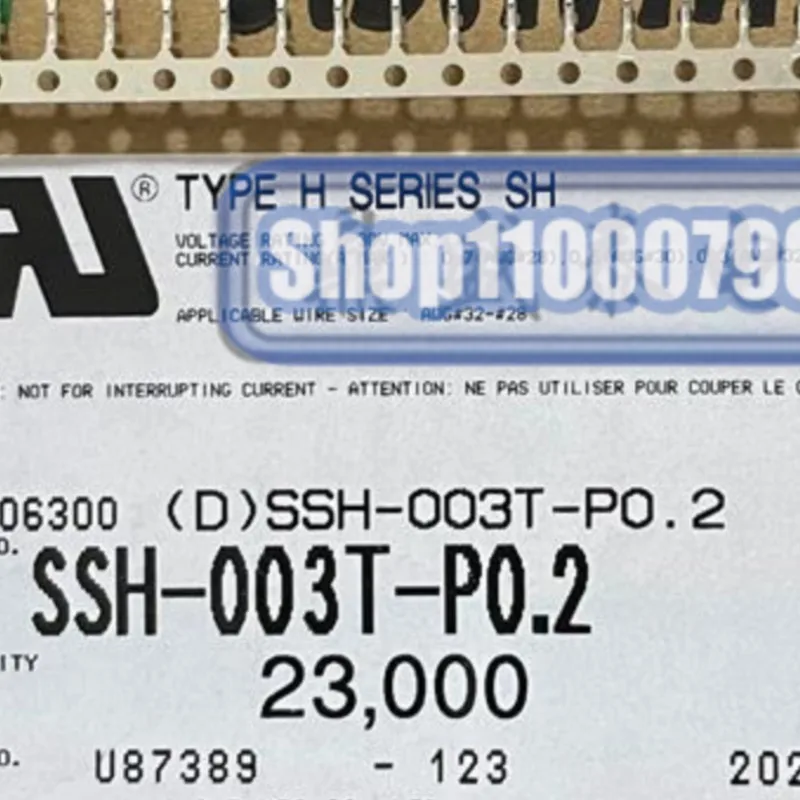 

100pcs/lot SSH-003T-P0.2 Terminal Wire gauge 28-32AWG 100% New and Original