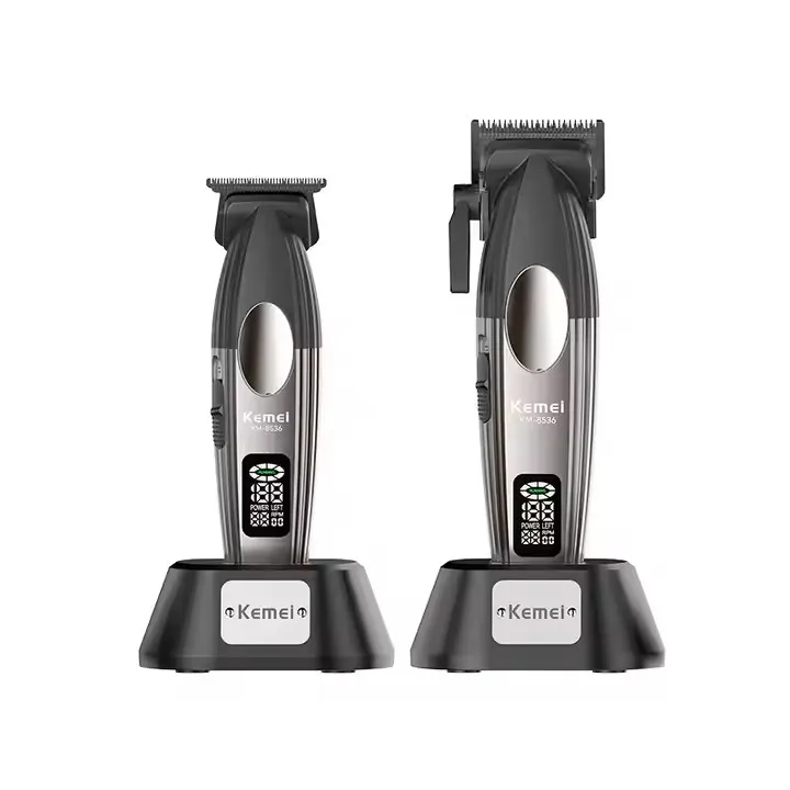 KM-8536 Hair Clippers Set Professional Hair Trimmer With Comb Cordless Cut Haircut Grooming Kit Barber Use Hair Cutter