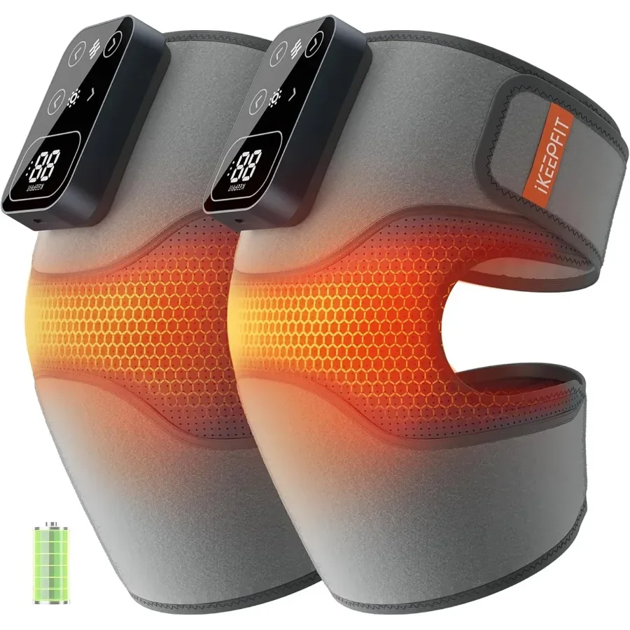 

Cordless Knee Massager with Heat Vibration for Pain Relief in Daily Use and Sports Recovery 2025 Upgraded Electric Heated Knee