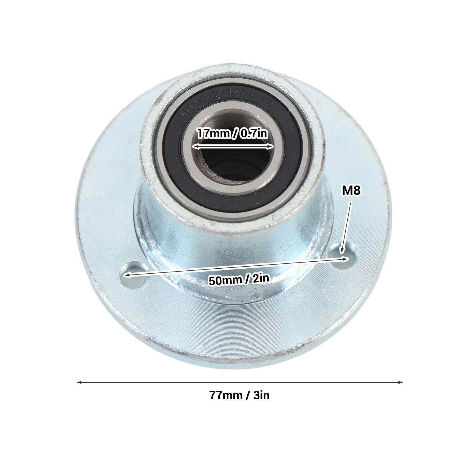 Buje de rueda delantera de 17mm con sello de rodamiento, aleación de acero resistente a impactos, estabilidad mejorada para Go Kart ATV UTV Quad Bike, 2 uds.