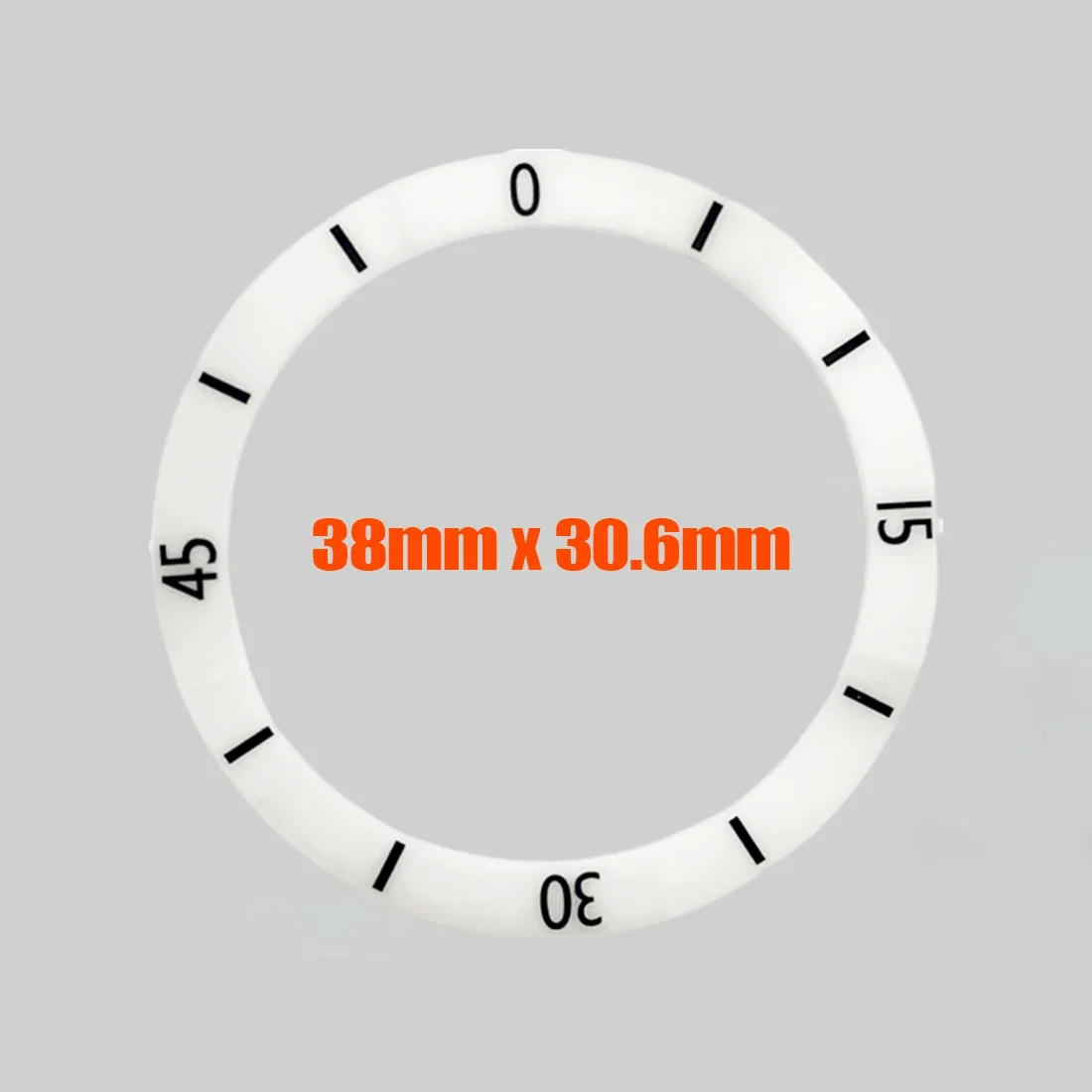 38x30.6 มม.สีขาวสีดําเซรามิค BEZEL แทรก Fit สําหรับ SUB SKX007 SKX009 SRPD นาฬิกา NH35 NH36 กรณีโค้งเซรามิค BEZEL แหวน