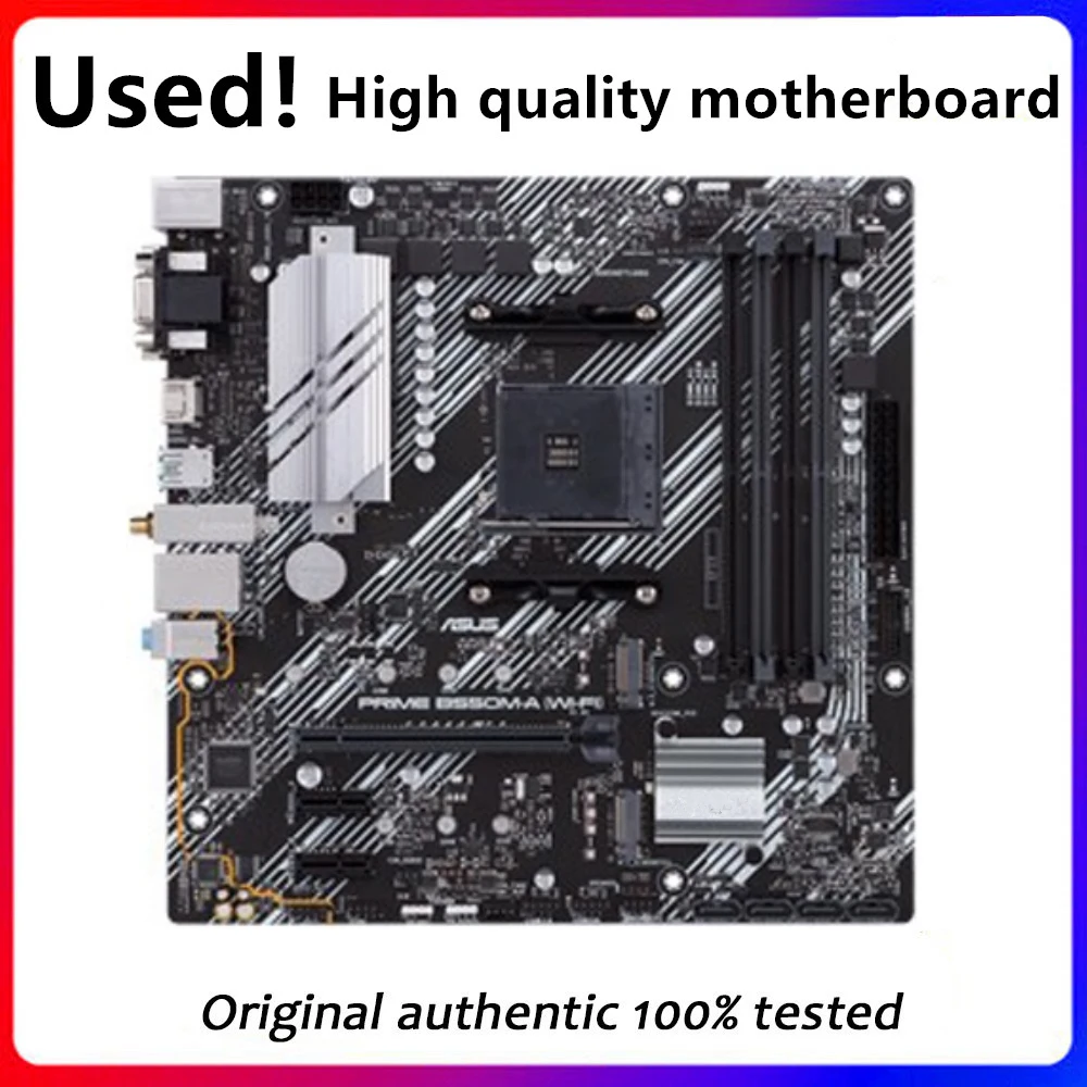 Used For ASUS PRIME B550M-A (WI-FI) Motherboard Socket AM4 For AMD B550M B550 Original Desktop PCI-E 4.0 m.2 sata3 Mainboard