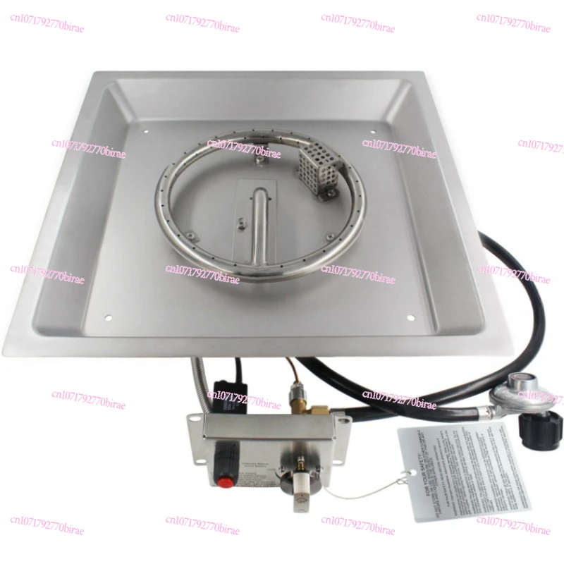 480Mm Square Concave Brazier Heater System Gas Low Pressure Stainless Steel Furnace