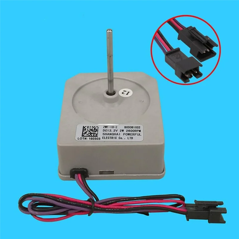 【Popular】DC Motor Fan  For Meiling Duble-Door Refrigerator Fan Motor  ZWF-10-2 B03081032 DC13.2V 2W