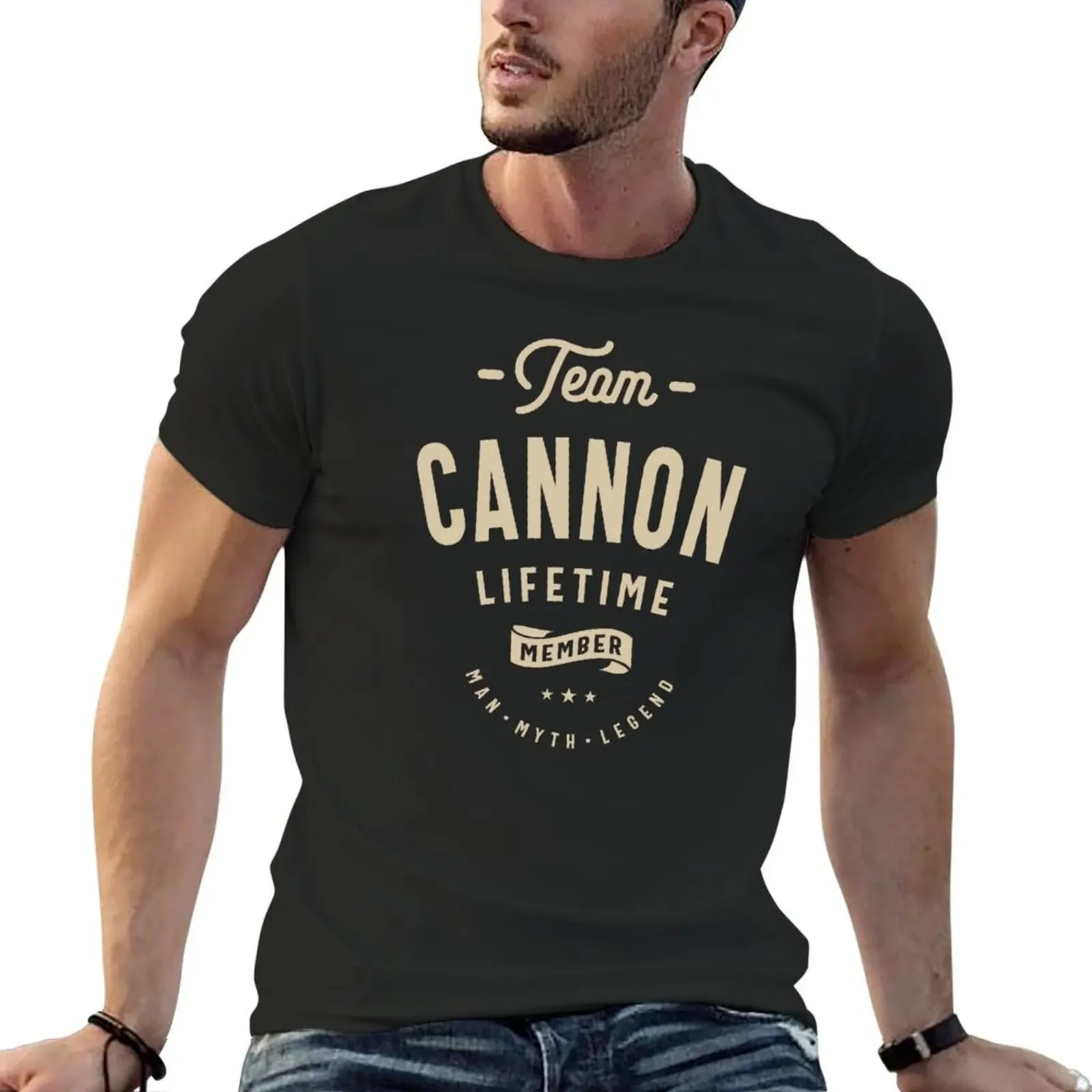 

Team Cannon Lifetime Member - Name Cannon T-Shirt boys animal print plus size tops mens graphic t-shirts hip hop