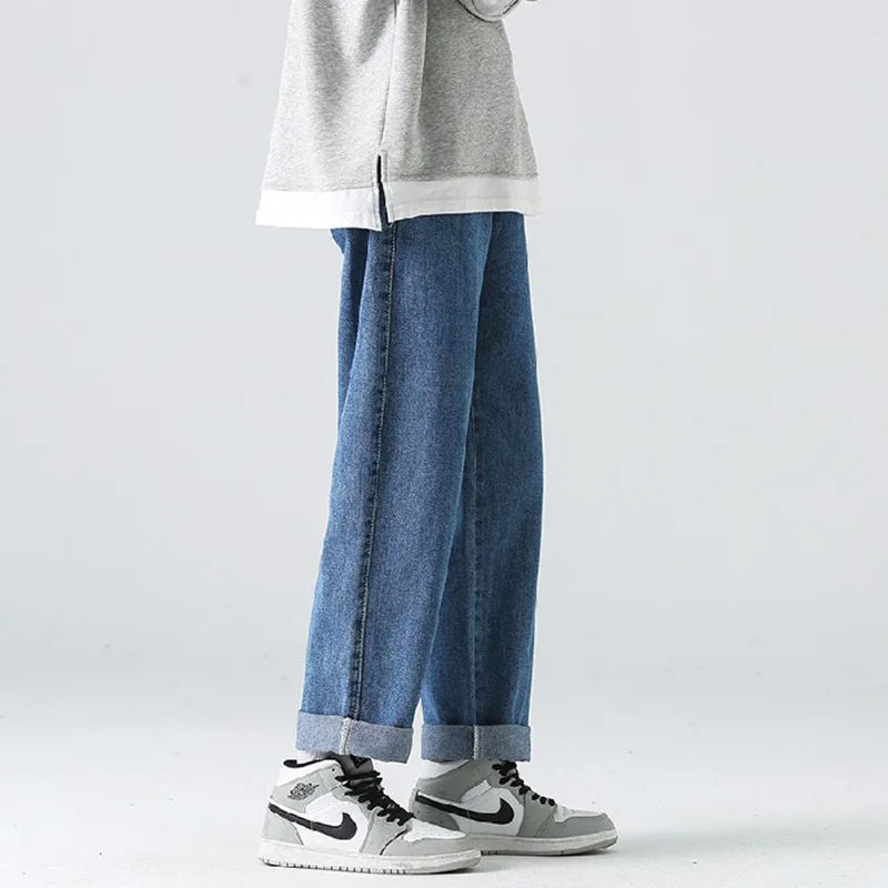 Classic Wide Leg Cargo Pants 2023 New Streetwear Baggy Jeans New Spring Summer Men Korean Fashion Loose Straight Brand Clothing