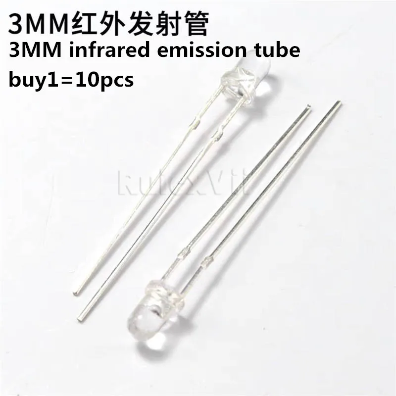 LED Round Head F3MM F5MM Infrared Receiving Tube + Infrared Transmitting Tube 940NM Remote Control Signal Transceiver Pair Tube