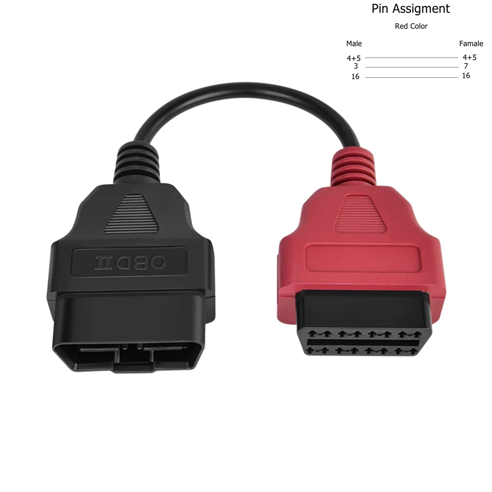 Newest 6 Color Auto OBD2 Connector Diagnostic Adapter Cable for FiatECUScan and Multiecuscan for Fiat Alfa Romeo and for Lancia