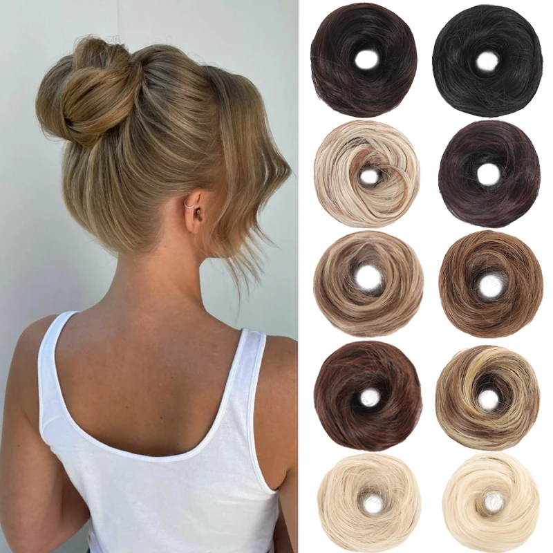 

Синтетические аксессуары для волос, пучок шиньон, шиньон, эластичная резинка для волос для девочек, прическа для женщин, повседневная праздничная одежда