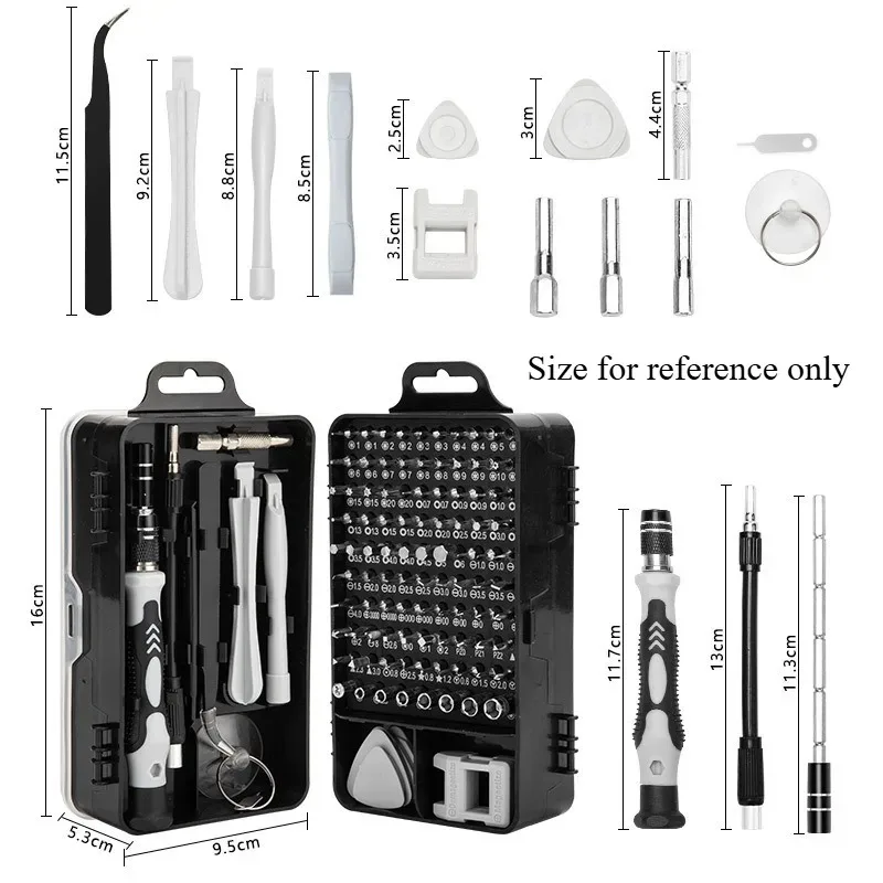 Professional Nut Driver Kit Magnetic Precision Screwdriver Set 115 in 1,For Laptop Phone PC, Electronics Repair Tools