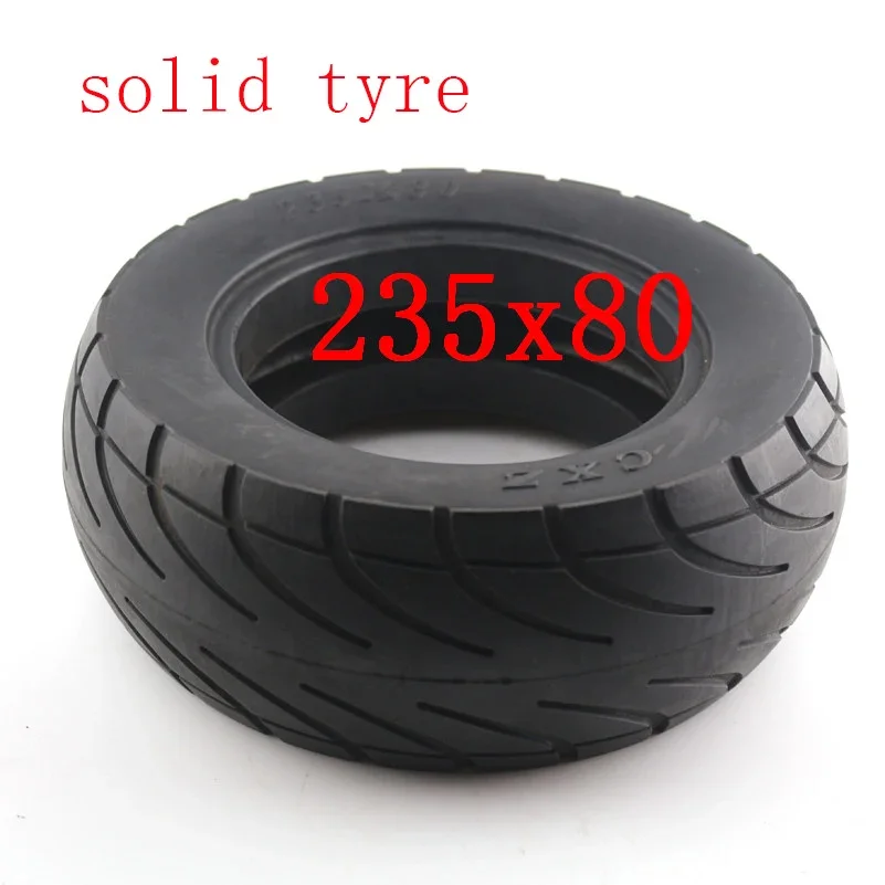 

Scooter Skateboard Tyre 235*80 Solid Tires Shock Absorber tubelessTyre Damping Rubber Tyres Wheels 235x80 High quality