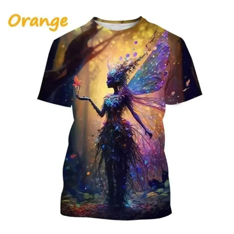 New Fairy 3D Print T-shirt for Unisex Fashion Women Clothing Personality Magic Elf Forest Elf Graphic T Shirt Harajuku Tops Tees