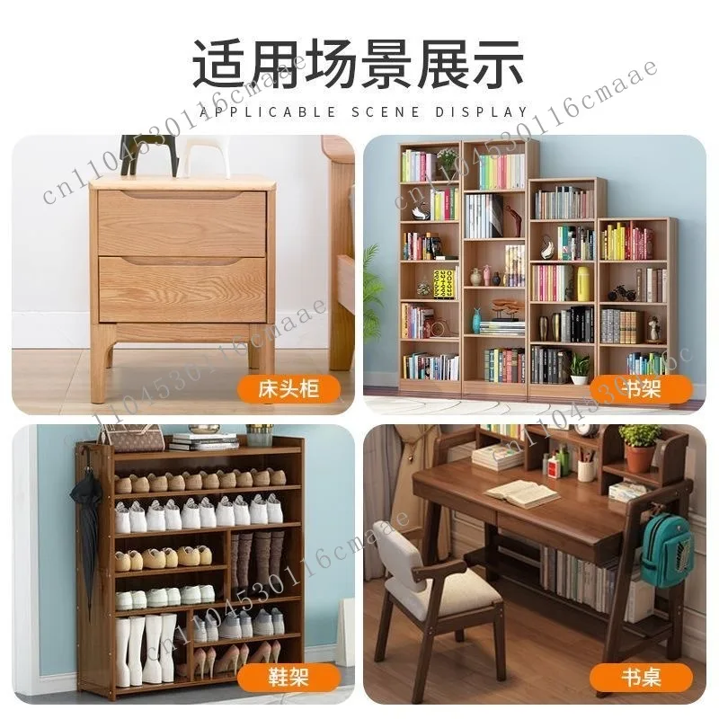 Horizontal adjustable support feet: Wardrobe furniture height, balanced foot pads, side-mounted non-slip foot pads, support feet