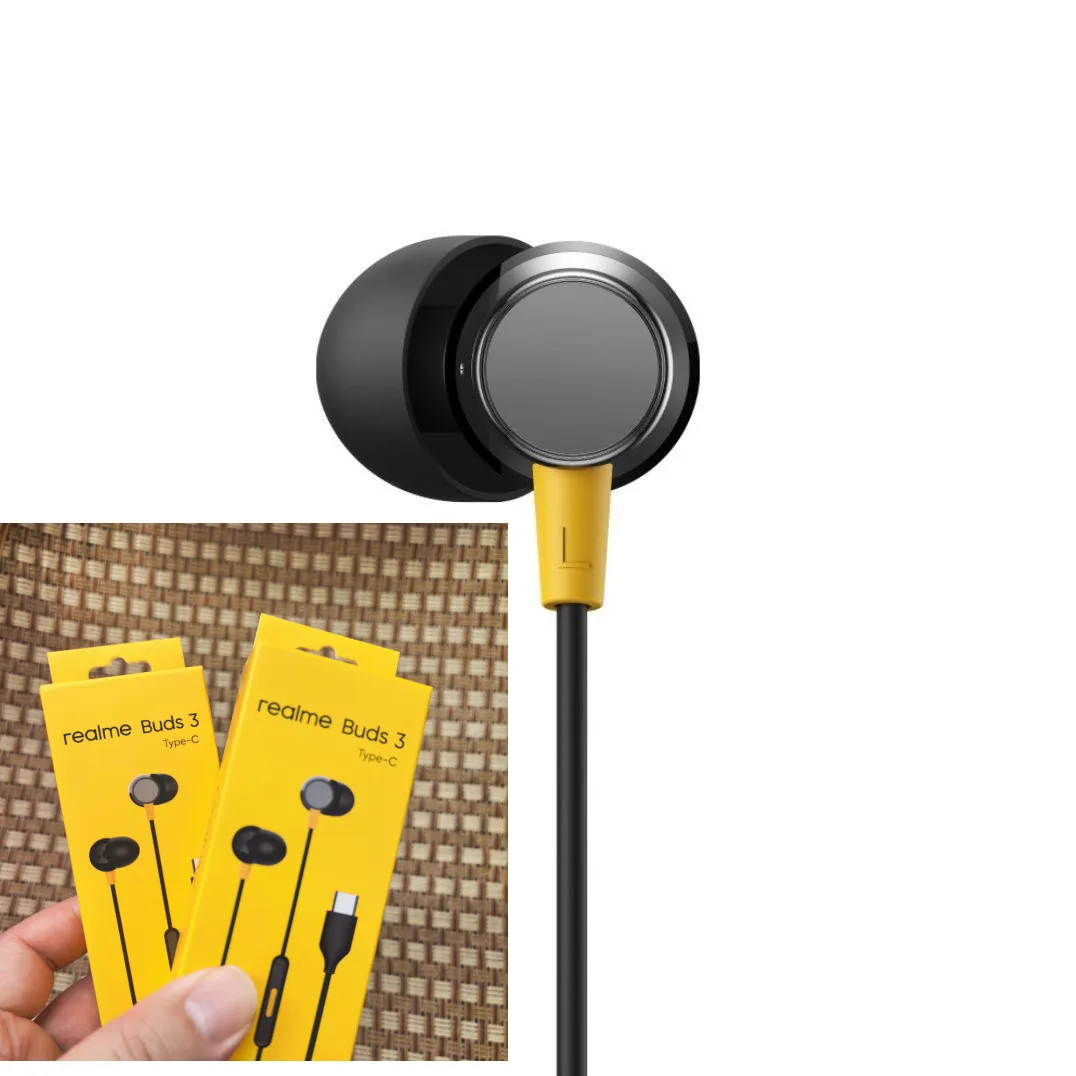 Realme Buds 3 Type-C/3.5MM RMA2413 Wired Earphone In-Ear Hea